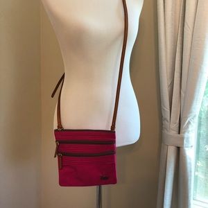 Pink Dooney and Bourke nylon Crossbody